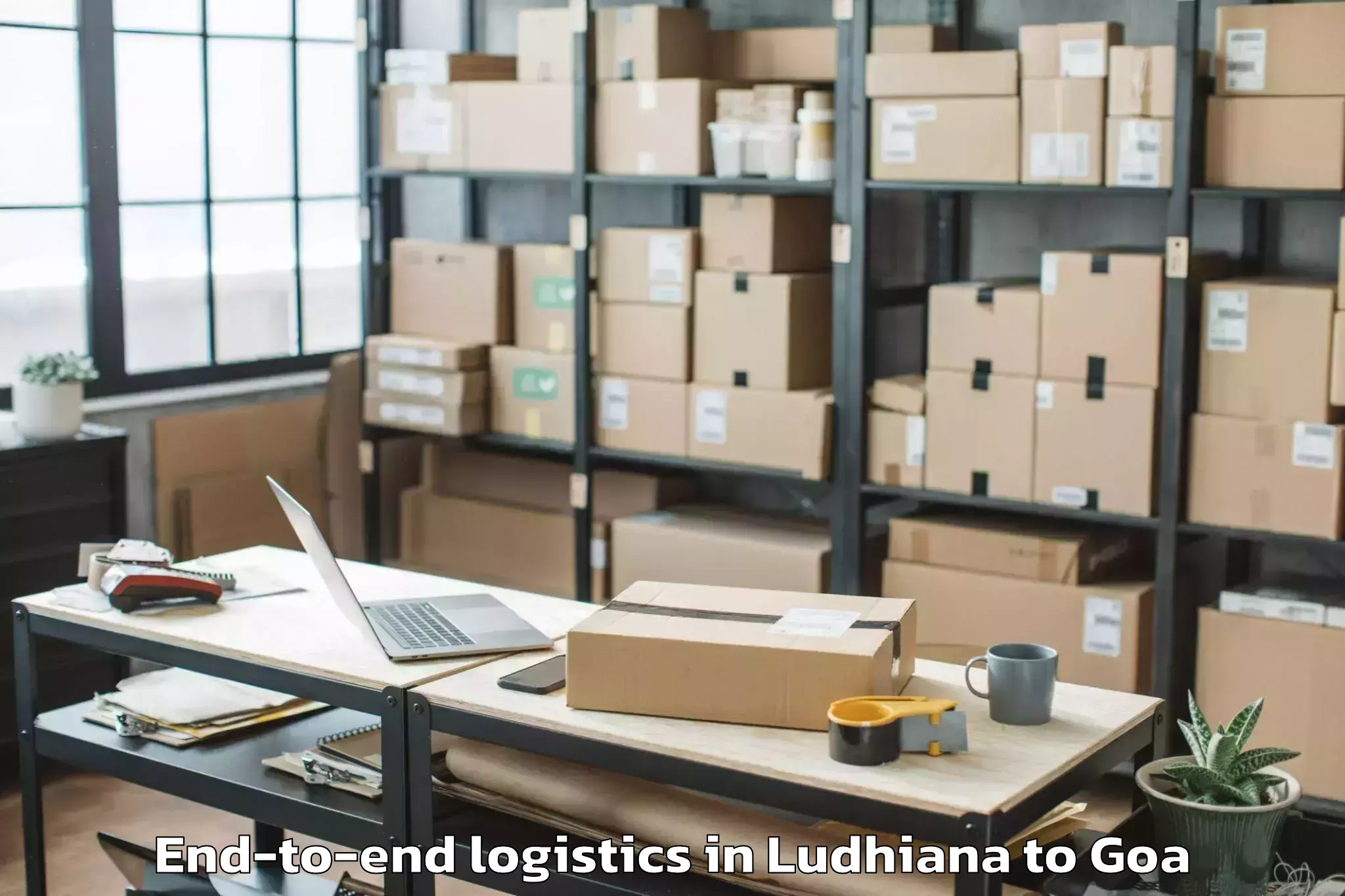 Trusted Ludhiana to Colovale End To End Logistics